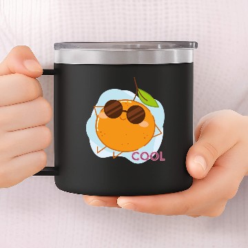 Discover cool orange 14oz Stainless Steel Tumblers