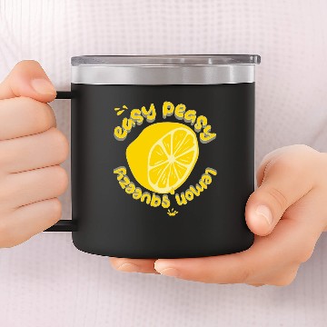 Discover Easy Peasy Lemon Squeezy 14oz Stainless Steel Tumblers