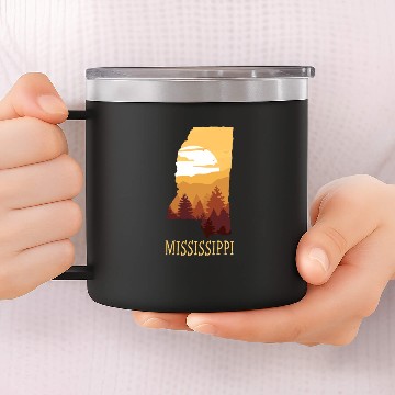 Discover Mississippi Usa Staate 14oz Stainless Steel Tumblers