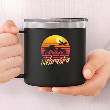 Discover Nebraska Usa Staate 14oz Stainless Steel Tumblers