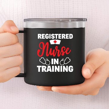 Discover Registered Nurse In Training Nursing Student 14oz Stainless Steel Tumblers
