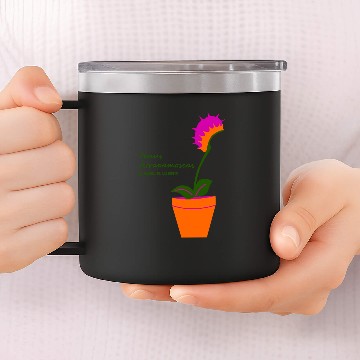 Discover Venus flytrap, an endangered species 14oz Stainless Steel Tumblers
