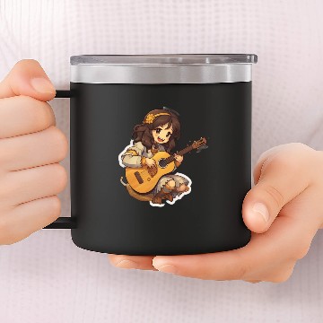 Discover Vintage Joyful Bard 14oz Stainless Steel Tumblers