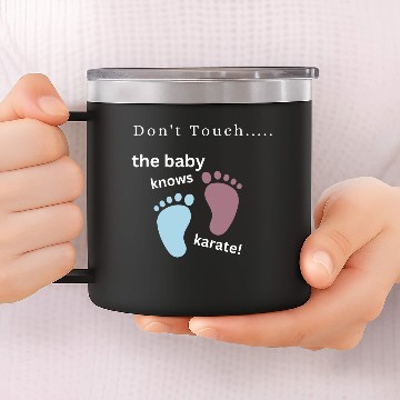 Discover Women's Maternity 14oz Stainless Steel Tumblers karate kid