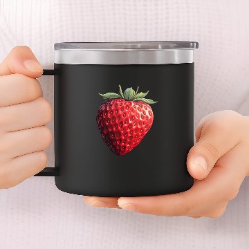 Discover Strawberry Sweetness 14oz Stainless Steel Tumblers