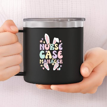Discover Nurse Case Ager Easter Bunny Case Aget Easter 14oz Stainless Steel Tumblers