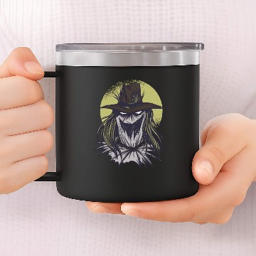 Discover Creepy Scarecrow 14oz Stainless Steel Tumblers