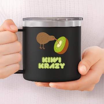 Discover Kiwi Krazy 14oz Stainless Steel Tumblers
