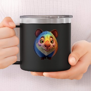 Discover Colorful Wombat - Playful Graphic 14oz Stainless Steel Tumblers