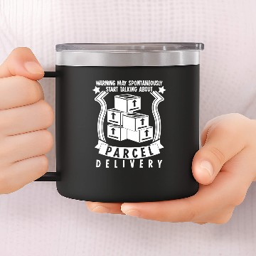 Discover Package Messenger Postbote Parcel Delivery Company 14oz Stainless Steel Tumblers