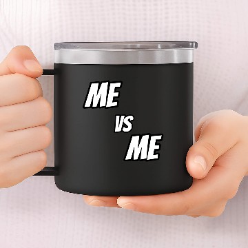 Discover Me vs Me (white) 14oz Stainless Steel Tumblers