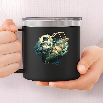 Discover Ningyo and Kappa (Japanese Folklore) Ramen 14oz Stainless Steel Tumblers