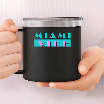 Discover Miami Vice 14oz Stainless Steel Tumblers