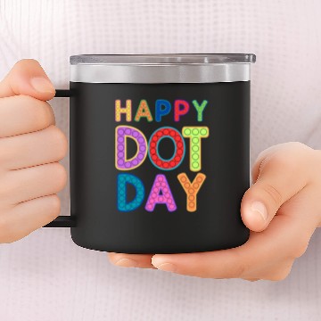 Discover Happy Dot Day 14oz Stainless Steel Tumblers