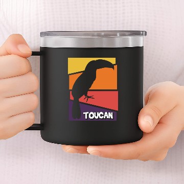 Discover Toucan Jungle Amazon Beak 14oz Stainless Steel Tumblers