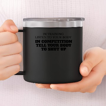 Discover Inspirational Running Quotes 14oz Stainless Steel Tumblers