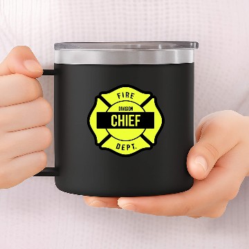 Discover Division Chief Fire Brigade 14oz Stainless Steel Tumblers