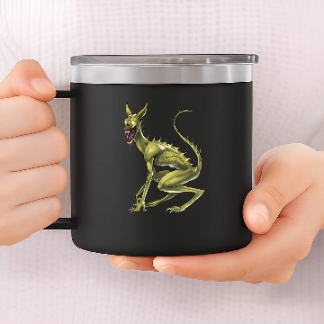 Discover Chupacabra Cryptid Creature 14oz Stainless Steel Tumblers