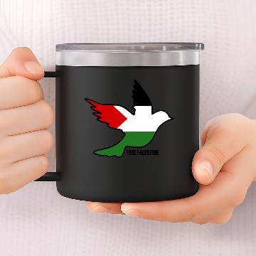 Discover Free palestine 14oz Stainless Steel Tumblers