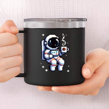 Discover Cosmic Coffee Break: Astro Java 14oz Stainless Steel Tumblers