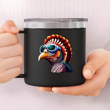 Discover sequin turkey 14oz Stainless Steel Tumblers