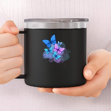 Discover Butterfly 14oz Stainless Steel Tumblers