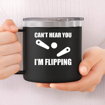 Discover I'm Flipping Funny Pinball Arcade Game 14oz Stainless Steel Tumblers