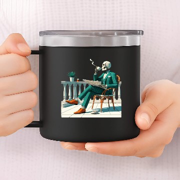 Discover Preppy skeleton 14oz Stainless Steel Tumblers