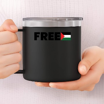 Discover Free Palestine 14oz Stainless Steel Tumblers