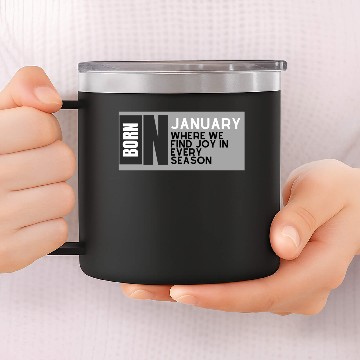 Discover Joyful January 14oz Stainless Steel Tumblers