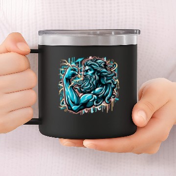 Discover Zeus Lightning King 14oz Stainless Steel Tumblers