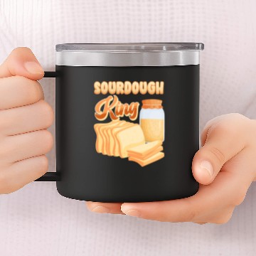 Discover Bread Lover Sourdough King Bread Baking 14oz Stainless Steel Tumblers