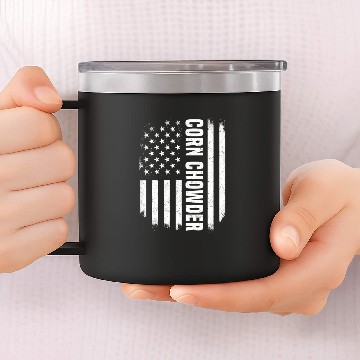 Discover American Corn Chowder 14oz Stainless Steel Tumblers