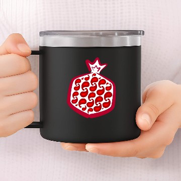 Discover Abstract pomegranate 14oz Stainless Steel Tumblers