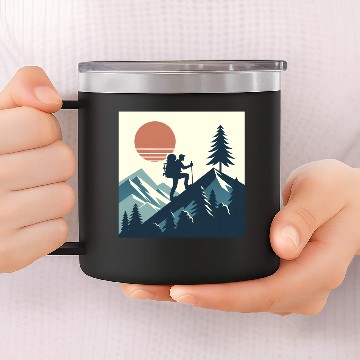 Discover Pathfinder: Nature's Untrodden Paths 14oz Stainless Steel Tumblers