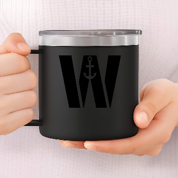 Discover Wanchor W Anchor Essential,Hunter, pirate, ship 14oz Stainless Steel Tumblers