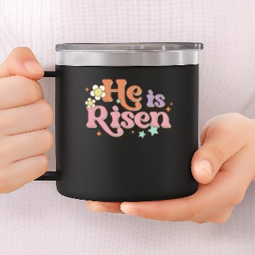 Discover Retro Easter He is risen 14oz Stainless Steel Tumblers