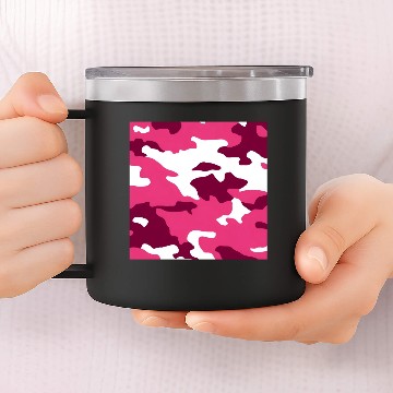 Discover Pink Army Camo Pattern 14oz Stainless Steel Tumblers