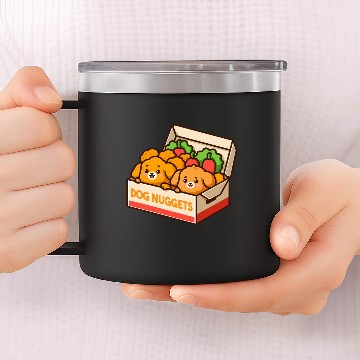 Discover Dog Nuggets 14oz Stainless Steel Tumblers