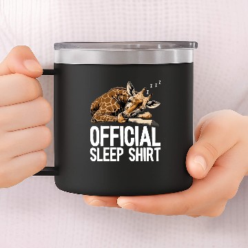 Discover Giraffe Official Sleep 14oz Stainless Steel Tumblers