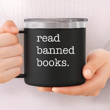 Discover Vintage Read Banned Books 14oz Stainless Steel Tumblers