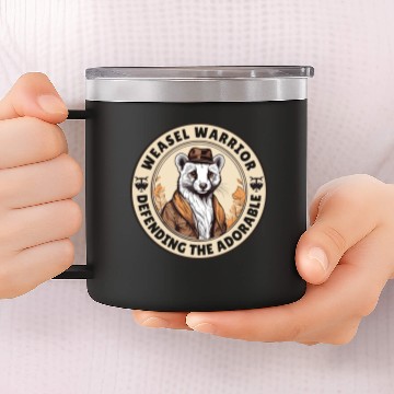 Discover Weasel Warrior 14oz Stainless Steel Tumblers