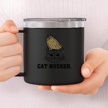 Discover cat husker 14oz Stainless Steel Tumblers