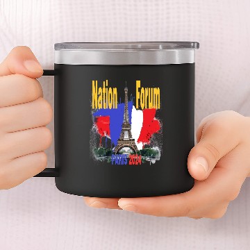Discover Paris Games 2024 14oz Stainless Steel Tumblers