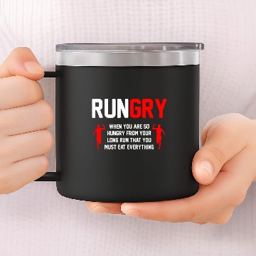 Discover Cross Country Running - XC Run Runner 14oz Stainless Steel Tumblers