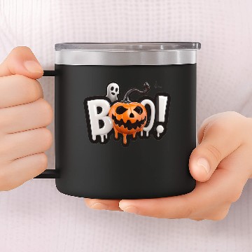 Discover Halloween Pumpkin Time 14oz Stainless Steel Tumblers