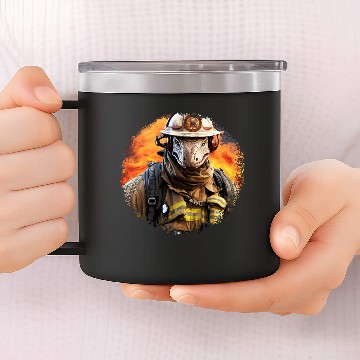 Discover Snakes Firefighter 14oz Stainless Steel Tumblers