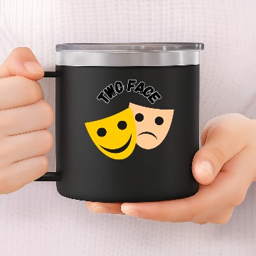 Discover Two Face 14oz Stainless Steel Tumblers