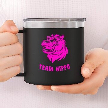 Discover Team Hippo 14oz Stainless Steel Tumblers