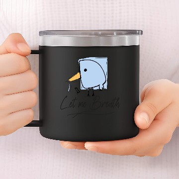 Discover Let Me Breath Preppy emo 14oz Stainless Steel Tumblers